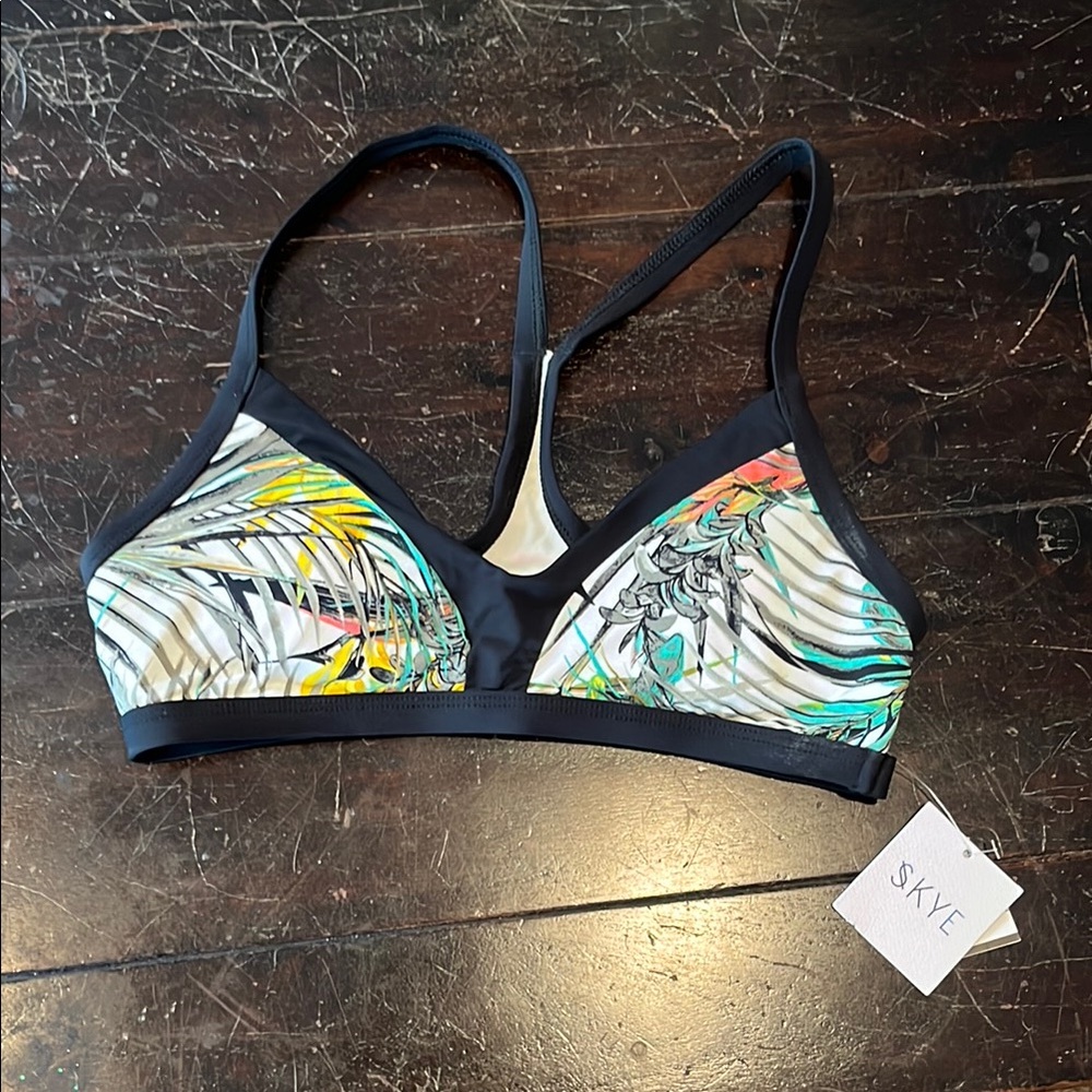 NWT Skye Swimwear Black Bikini Triangle Top